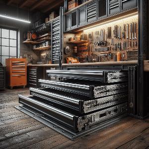 Industrial Strength Heavy-Duty Drawer Slides for heavy-duty workbenches with cabinets-5
